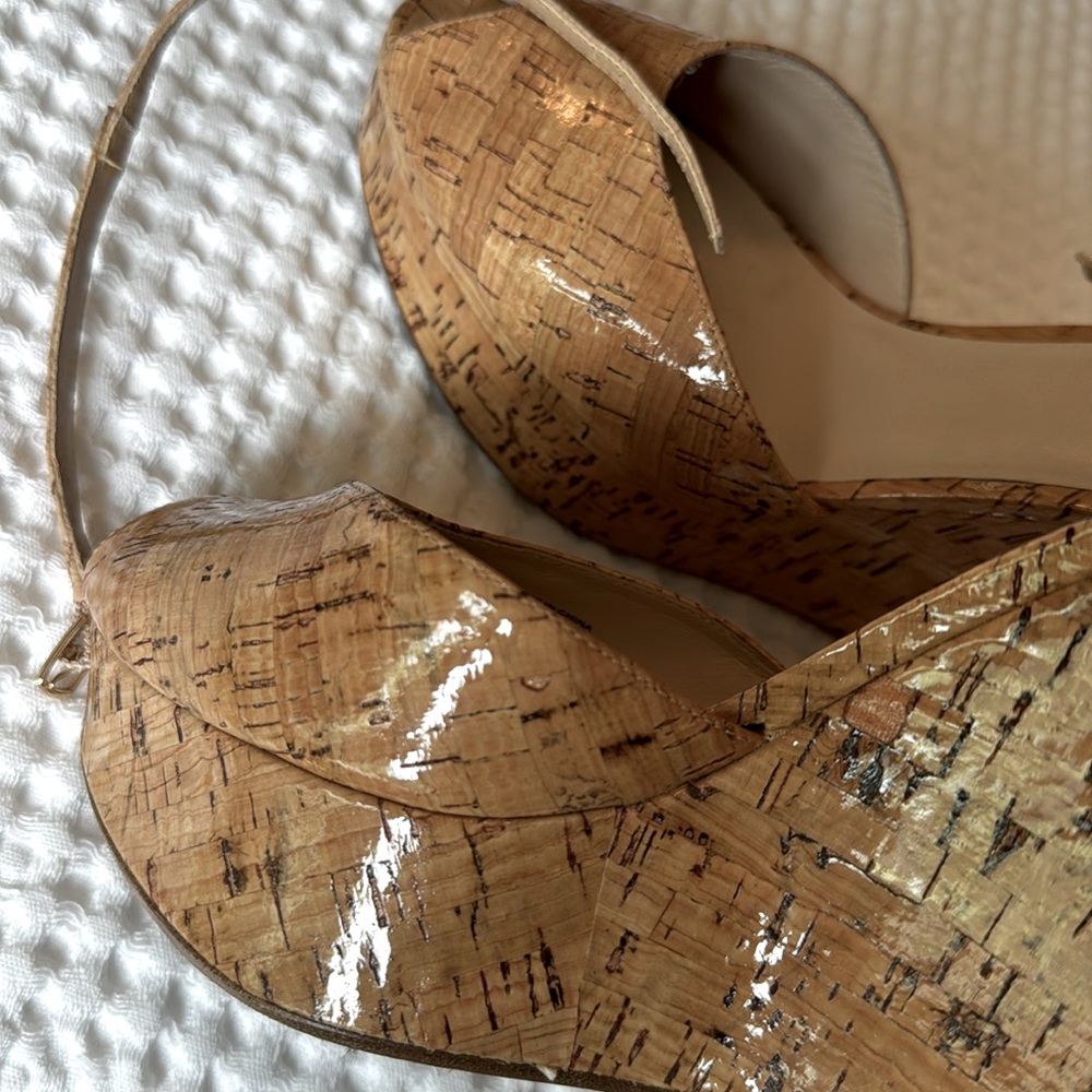 Michael Kors Cork Wedges, Woman’s Size 8.5 - Picture 11 of 15